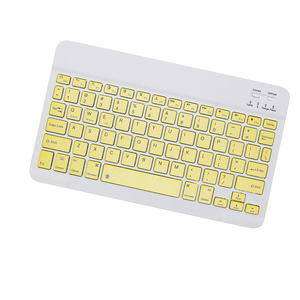 Mini teclado Bluetooth, teclados coloridos inalámbricos para teléfono inteligente, teclado inalámbrico