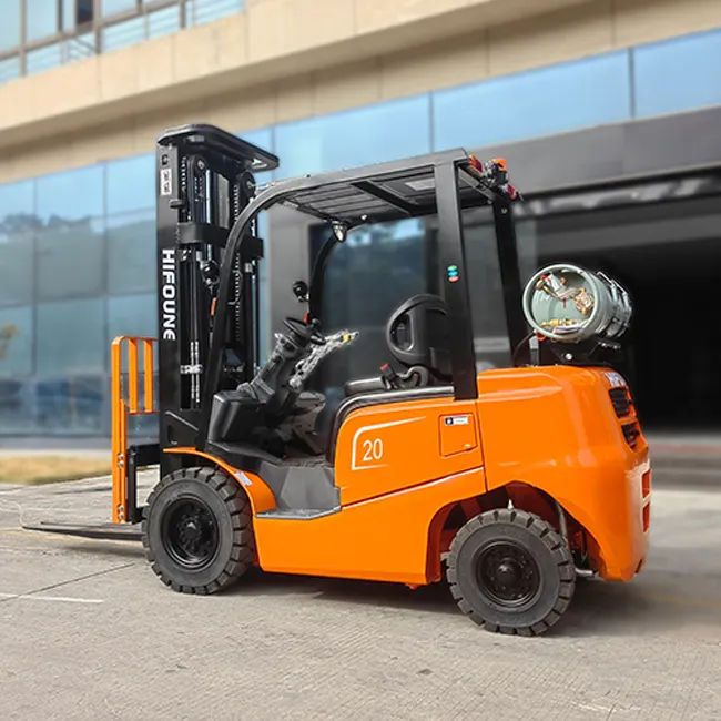 Lpg Nissan bensin propana Forklift truk 2.5t 20ton dengan 6m tiang 500kg Isuzu C240 mesin Nissan Td27 penghitung berat untuk perahu