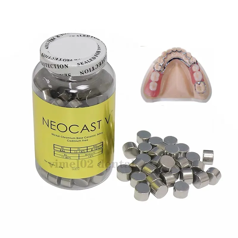NEOCAST-laboratorio Dental, 1000g, Base ni-cr, aleación cerámica de níquel cromado con Material de berilio