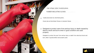 High Voltage Electrician Insulating <strong>Gloves</strong> 10/12/35KV Anti-Electric Live Work Protective Rubber <strong>Gloves</strong> with Anti-Impact Function