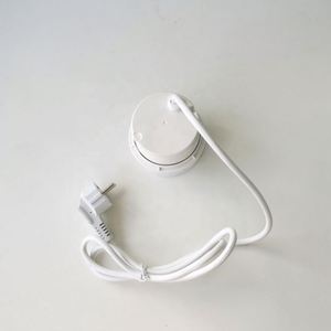 80毫米迷你智能法国电源圆形索环办公桌电源插座，带USB A + usb-c充电端口顶部，带旋转盖 - Product Image 6