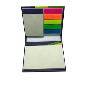 Mini marcador de página de papel con logotipo personalizado, Bloc de notas, Bloc de notas adhesivo, soporte de bloque, caja de libro, cubierta dura única, autoadhesivo para oficina - Product Image 1