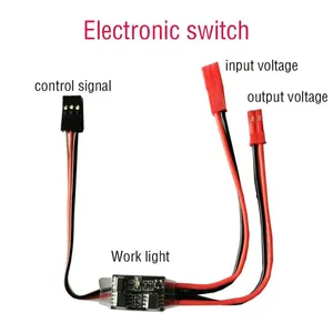 2-20A Interruptor electrónico de control remoto de alta corriente 3-30V Modelo aéreo Protección de plantas RC Drone Bomba de agua Control de señal PWM - Product Image 2