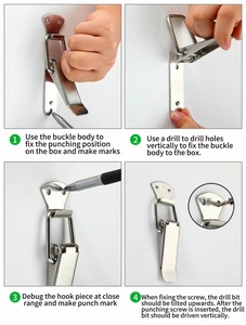 Dây đeo có thể điều chỉnh hệ thống khóa với hợp kim kẽm bền Duckbill khóa cho ba lô-tấm chế tạo kim loại - Product Image 4