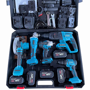 20V Portable Cordless Drill Set 5-Piece Brushless Lithium Tools Set Lithium Battery <strong>Power</strong> Tools <strong>Kit</strong> for Home Improvement - Product Image 1