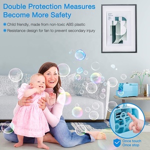 Pil işletilen kabarcık oyuncak Mini kabarcık makinesi 2 hız seviyeleri ile çocuk tulumları doğum günü ev partisi için - Product Image 2