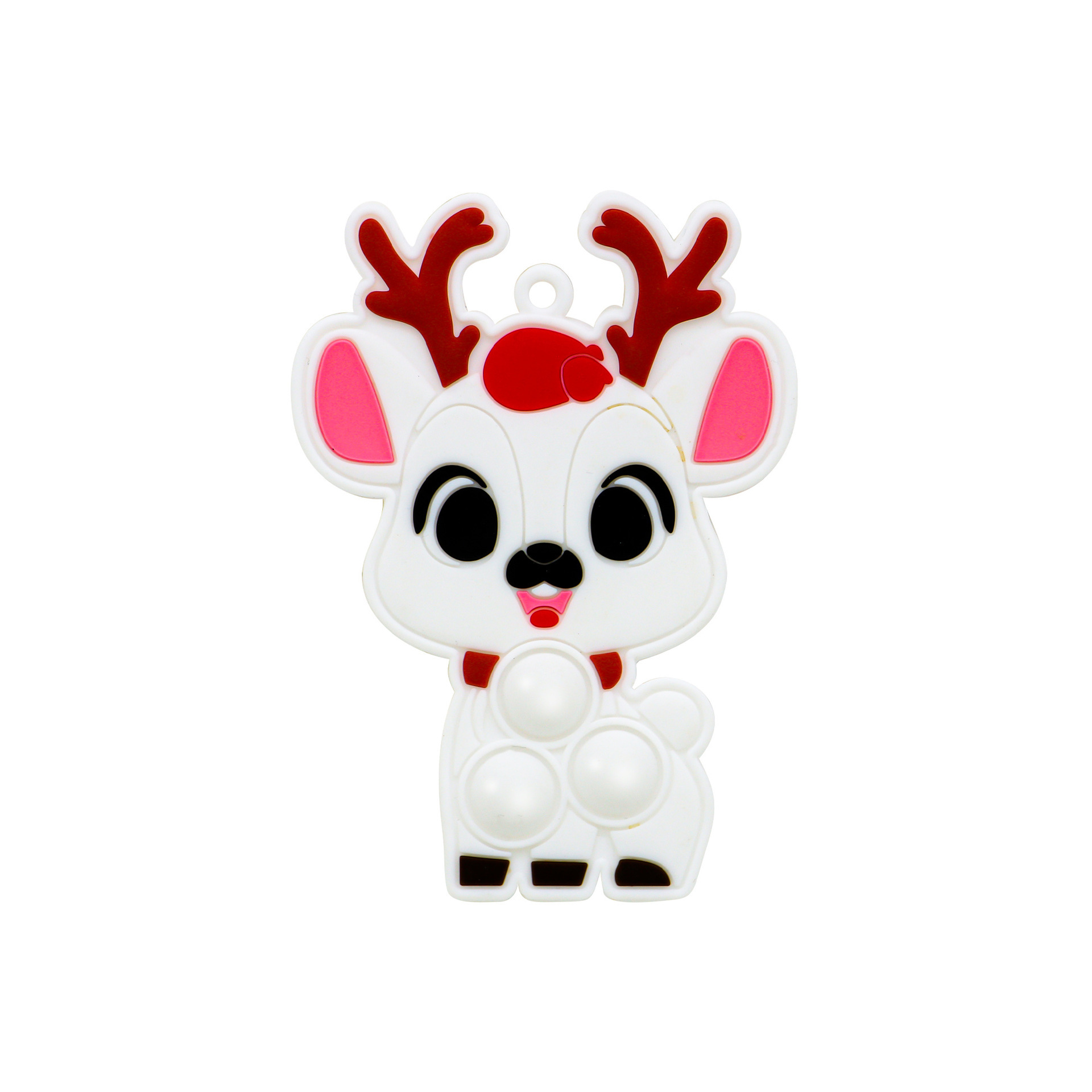 Grand cerf de Noël en résine