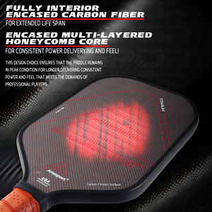 AMA spor özel titanyum karbon Fiber USAPA Pickleball kürek için 2024 yeni varış profesyonel ve açık spor için dayanıklı - Product Image 4