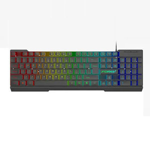 Usuario 104 teclas Colorido RGB Iluminación Teclado Gaming Teclado con cable para juegos de computadora - Product Image 1