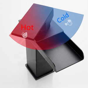 Màu đen Chrome thác nước Vòi nước thép không gỉ phòng tắm chải chậu rửa vòi nóng và lạnh Mixer tap bảng lưu vực vòi nước - Product Image 6