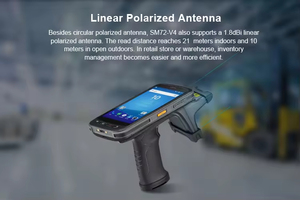 SM72ポータブルAndroid 11 RFIDタグリーダーライターRFIDスキャナー資産管理用長距離Uhf Rfidハンドヘルドリーダー - Product Image 4