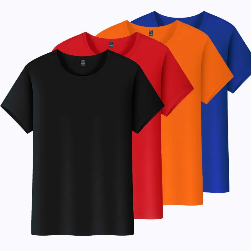 Wholesale Custom High Quality Design Tshirts Men plain t shirt 60 cotton 40 polyester Round-neck T-shirts