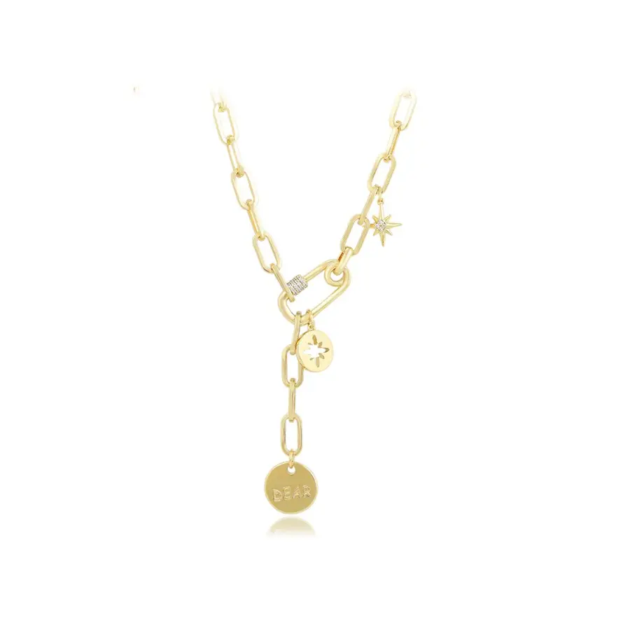 Xuping-joyería S00159090 con diseño de Ocho Estrellas, collar de regalo para el día de la madre chapado en oro