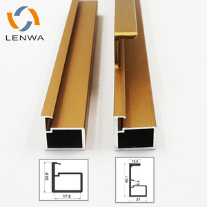 LENWA铝现货玻璃衣柜酒柜铝框架型材