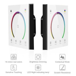 Vendite calde 12V 24V PWM modalità segnale 4A + 4 canali a parete Touch pannello interruttore RGBW LED Dimmer Controller - Product Image 4