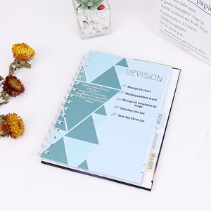 Benutzer definiertes Logo A4 A5 Tagebuch-Schreib buch Hardcover Spiral-Notizbuch mit Farbindex-Tags - Product Image 5