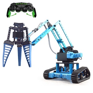 RC Bionic Roboterarm Aluminium RC Gripper Crawler Roboter mit 2,4 GHz mit Rädern DIY Bau spielzeug für Kinder - Product Image 1