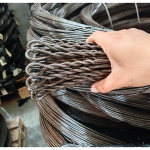 出厂价格黑色退火12g/13g/14gx14ft 16ft 18ft打包机线单环打包机扎带