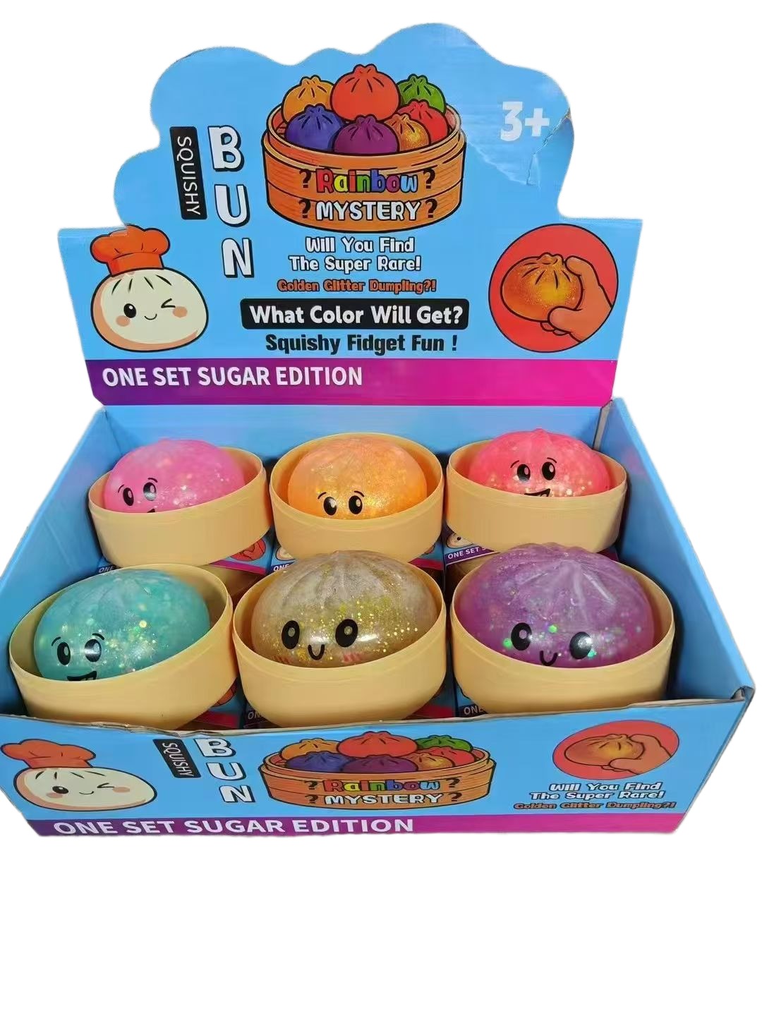 golden glitter 8.5cm (big size) display box