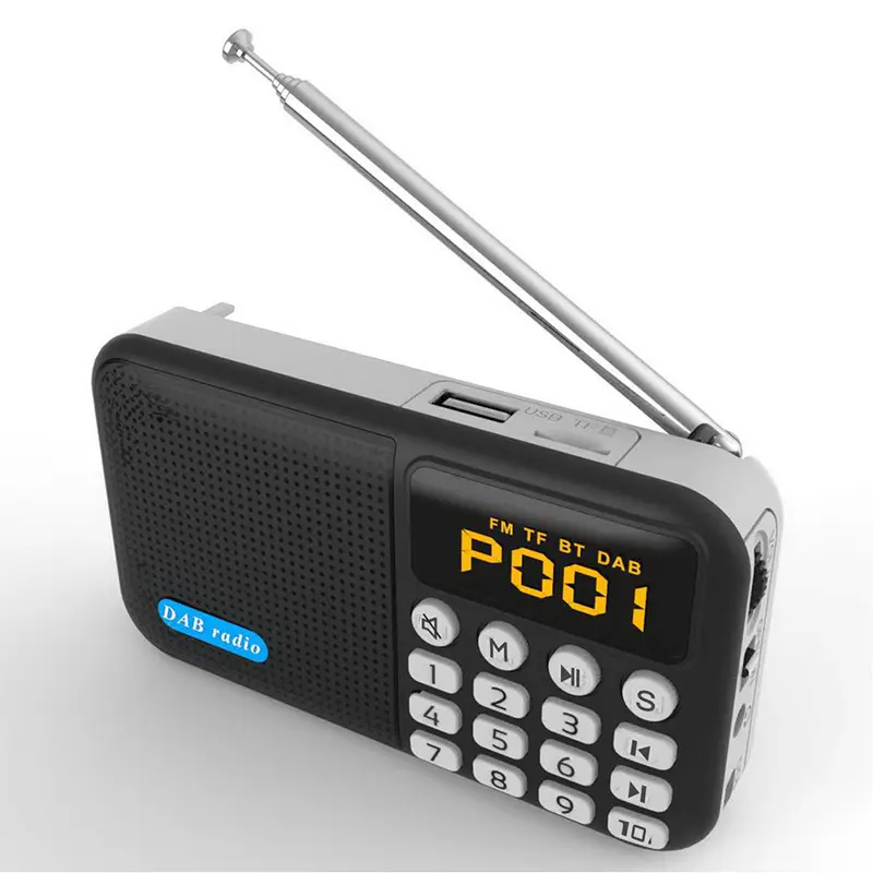 Digitale Dab Dab + Fm Radio Bt Stereo Speaker Draadloze Spelen Mp3 Speaker Pocket DAB-P8