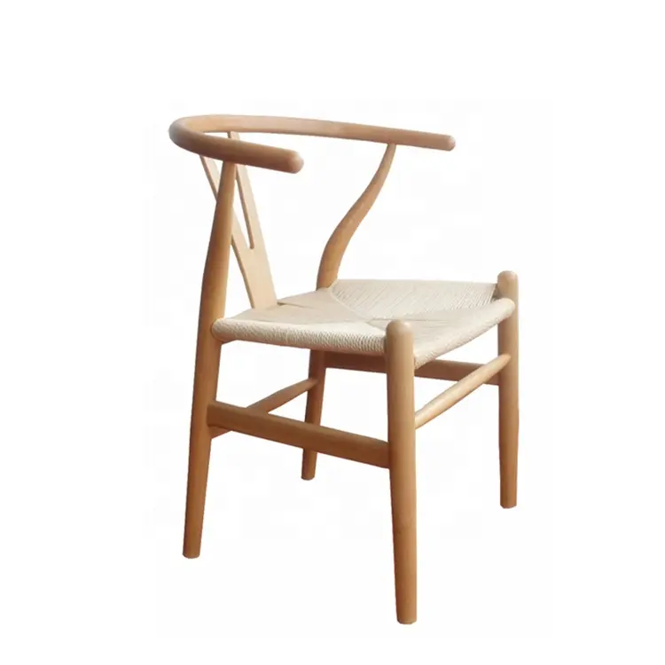 Meuble scandinave en bois massif, chaise de salle à manger en Y, design danois