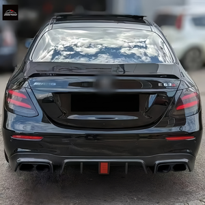 W213 e级真正的碳纤维前唇侧裙后扩散器排气尖端-Brabvs B型保险杠升级新状态 - Product Image 6