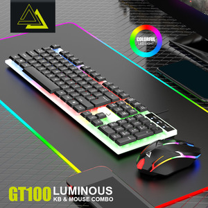 GT100 Set Wired <strong>Mouse</strong> <strong>Keyboard</strong> Colorful Household Game <strong>Keyboard</strong> <strong>Mouse</strong> Combo <strong>Computer</strong> Gaming <strong>Keyboard</strong> - Product Image 6