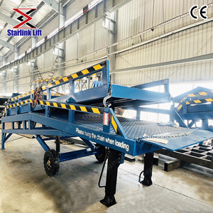 Сертифицированный мобильный гидравлический пандус для контейнеров грузоподъемностью 10-12 тонн, специализированный для погрузки/разгрузки грузовиков вилочными погрузчиками - Product Image 6