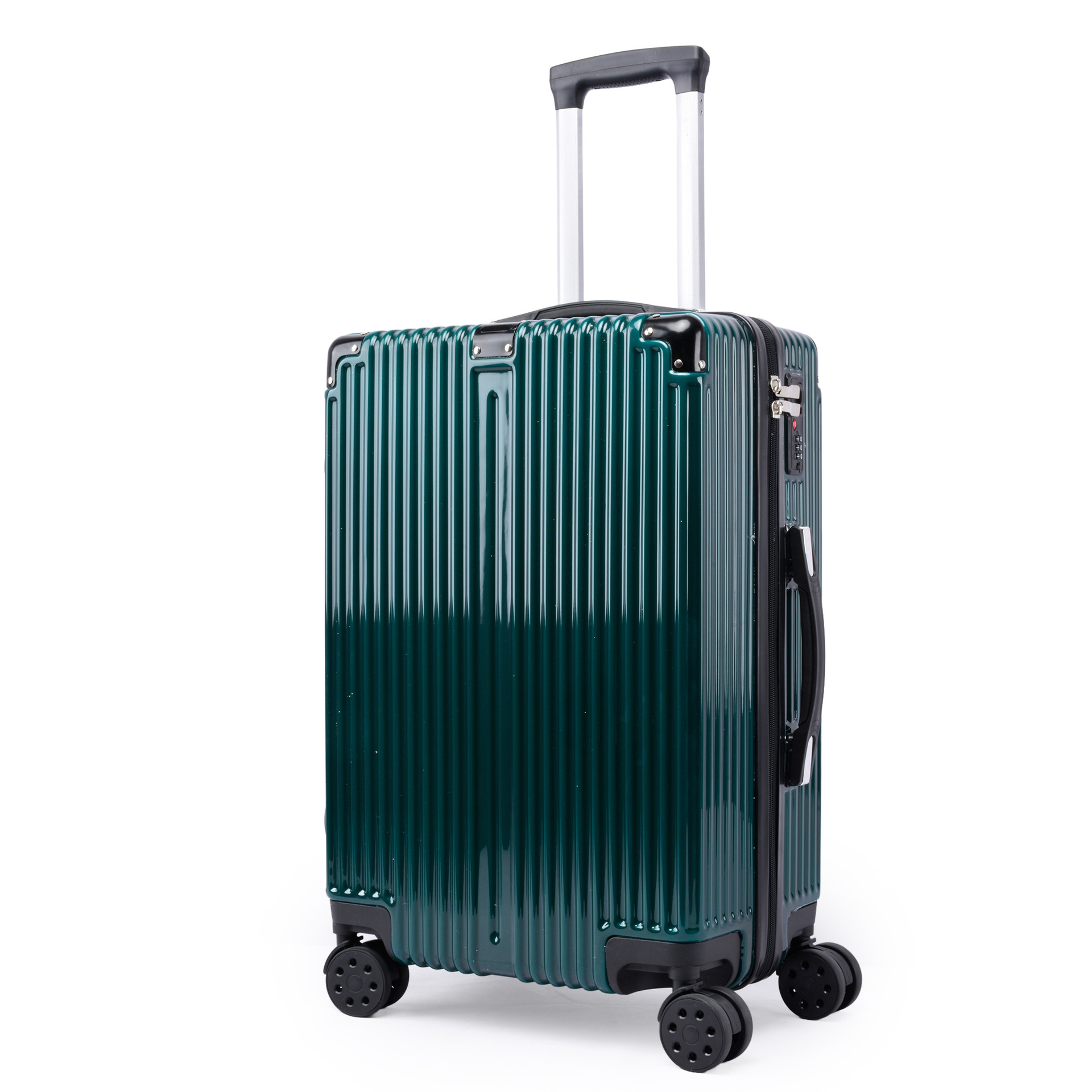 Retro metal corner protectors - dark green