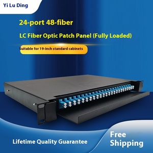 Toàn Bộ 48 lõi LC Bảng điều khiển cáp quang kéo ra Hộp thiết bị đầu cuối và Tủ mạng để cài đặt FTTH với hộp trống có sẵn - Product Image 5