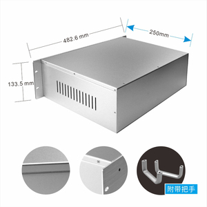 1U 19-Zoll-Rack-Servergehäuse für die Rack montage Gehäuse für elektronische Komponenten Cloud Computing ITX-Platine Aluminium-Panel-kompatibles Gehäuse - Product Image 2