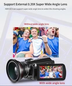 กล้องวิดีโอดิจิตอล Wi-Fi กล้องถ่ายวิดีโอดิจิตอลซุปเปอร์4K พร้อมหน้าจอสัมผัสขนาด3.0นิ้วจากโรงงาน - Product Image 4