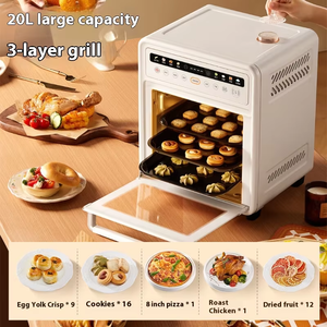 20L Electric Oven Household Top Hot Air Circulation Steam Baking Frying Integrated Square Top <strong>Temperature</strong> <strong>Control</strong> Model - Product Image 4