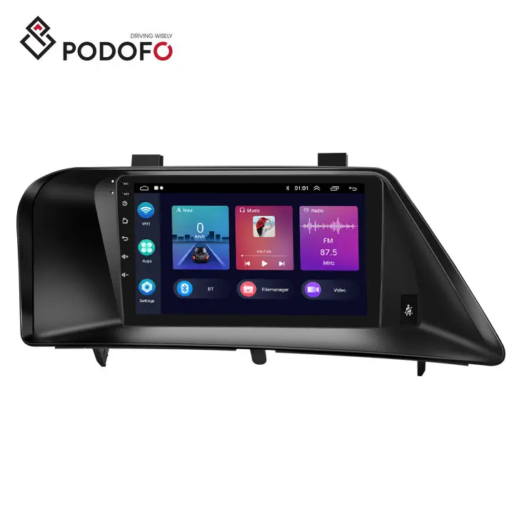 إطار راديو السيارة Podofo 9 بوصة 2Din للسيارة مشغل سيارة أندرويد أوتو GPS RDS HIFI WIFI BT مع لكزس 270/RX350-1.2
