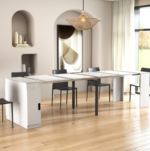 Blanc + Panneau de particules + MDF