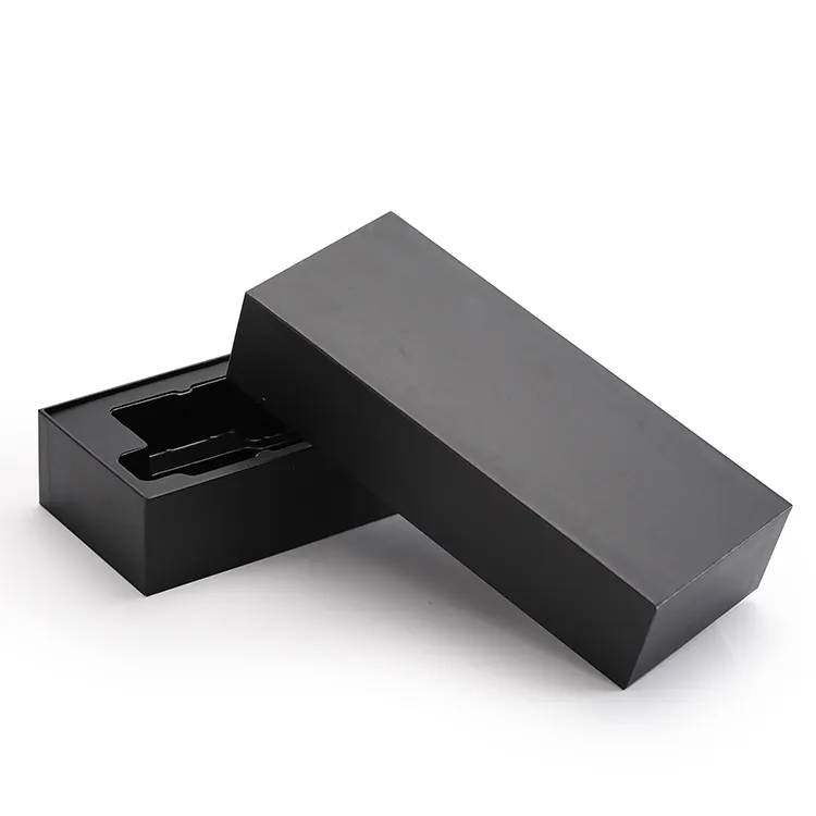 カスタム印刷ロゴリジッド段ボールディスプレイ高級黒蓋とベース折りたたみ包装ギフトボックス折りたたみ式時計ボックス