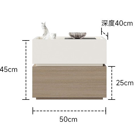 Building blocks style a-wax white-brescia oak grain