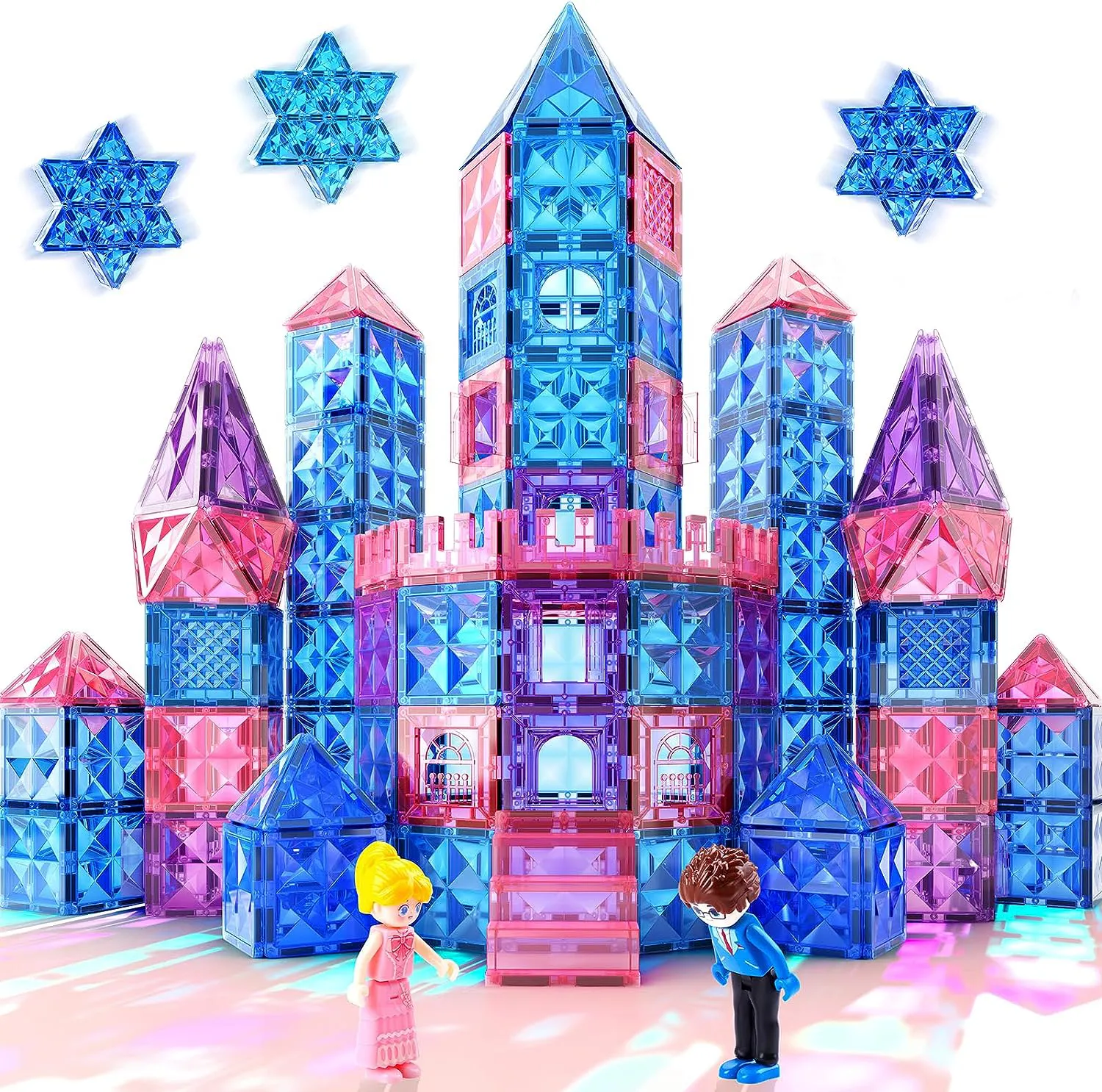 Diamant Magnet fliesen Mädchen Spielzeug Gefrorenes Spielzeug Geburtstags geschenke Magnetische Bausteine Prinzessin Spielzeug
