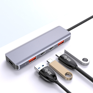 Mini Portable <strong>USB</strong> <strong>3</strong>.<strong>2</strong> Gen <strong>2</strong> 10Gbps <strong>USB</strong> Type C Hub Support Super <strong>Speed</strong> Data Transfer and 100W PD Charging <strong>USB</strong> Splitter for PC - Product Image 1