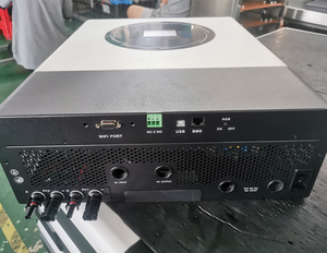 Inversor híbrido Solar de 8KW y 48V, controlador solar de 500 PV de entrada y pantalla LCD táctil, MPPT integrado, 48V120A
