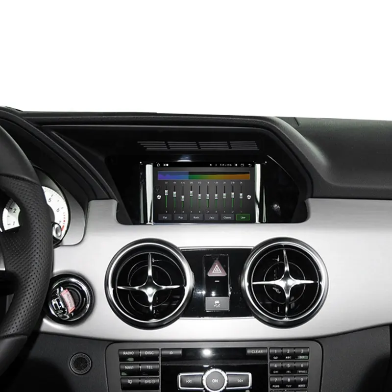 Màn Hình Cảm Ứng 7 Inch Âm Thanh Xe Hơi 4G Điều Hướng GPS Android 12 Cho Mercedes-Benz GLK X204 13-14