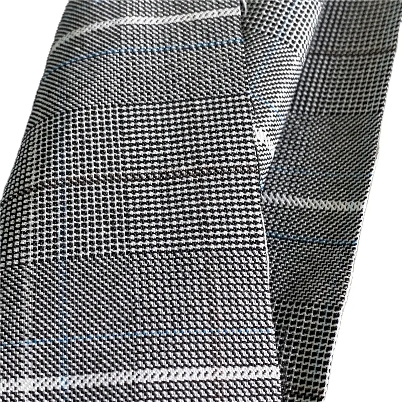 90 Poly 10 Spandex 200GSM 160D*200D+40D Four-Color Shades High Stretch Cation Plaid Check Fabric For Women Clothing Lady Dress