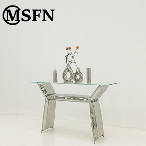 MSFN Ban Đầu Thép Không Gỉ Tempered Glass Top Giao Diện Điều Khiển Bảng Nghệ Thuật Điêu Khắc Hiện Đại Phòng Khách Sang Trọng Giọng Bảng - Product Image 5