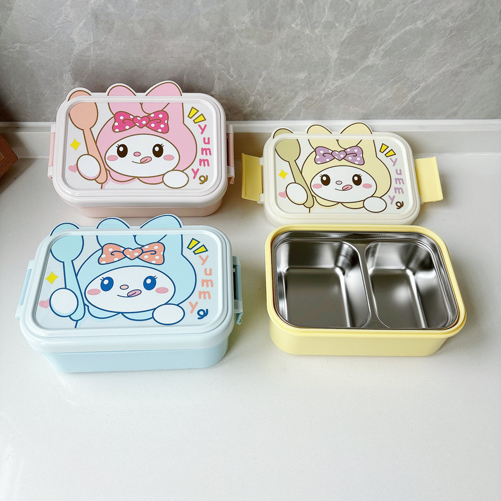 Pink-stainless steel lunch box