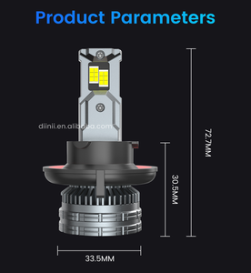 Diinii 2025 công suất cao 16000ml <span class=keywords><strong>Led</strong></span> Đèn Pha 140W tự động dẫn bóng đèn cho xe ô tô H7 H11 H27 881 9004 9005 9006 9012 H13 9007 H4 - Product Image 6
