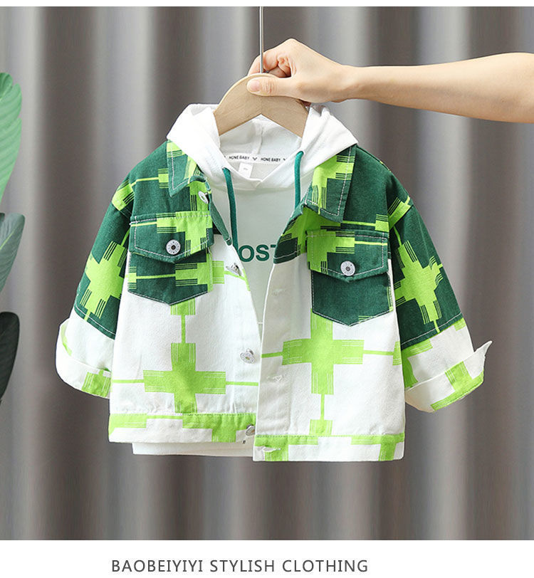 Green coat sweater-two pieces