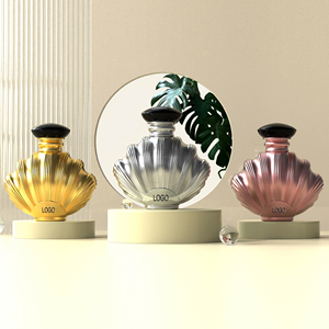 Custom Wholesale <strong>100</strong> <strong>ml</strong> Glass Perfume Bottle High Quality Unique Luxury Shell Shape Empty Spray Bottle with Magnetic Cap and <strong>Box</strong> - Product Image 5