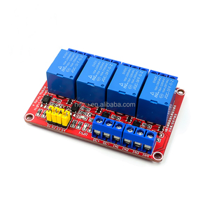 4 Channel 5V 12V 24V <strong>Relay</strong> Module Red Board Optocoupler Isolation Output High Low Level Trigger 1 Channel <strong>Relay</strong> Module