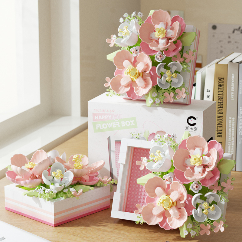 Large Drawer Flower Box: Hibiscus Secret (494pcs)
