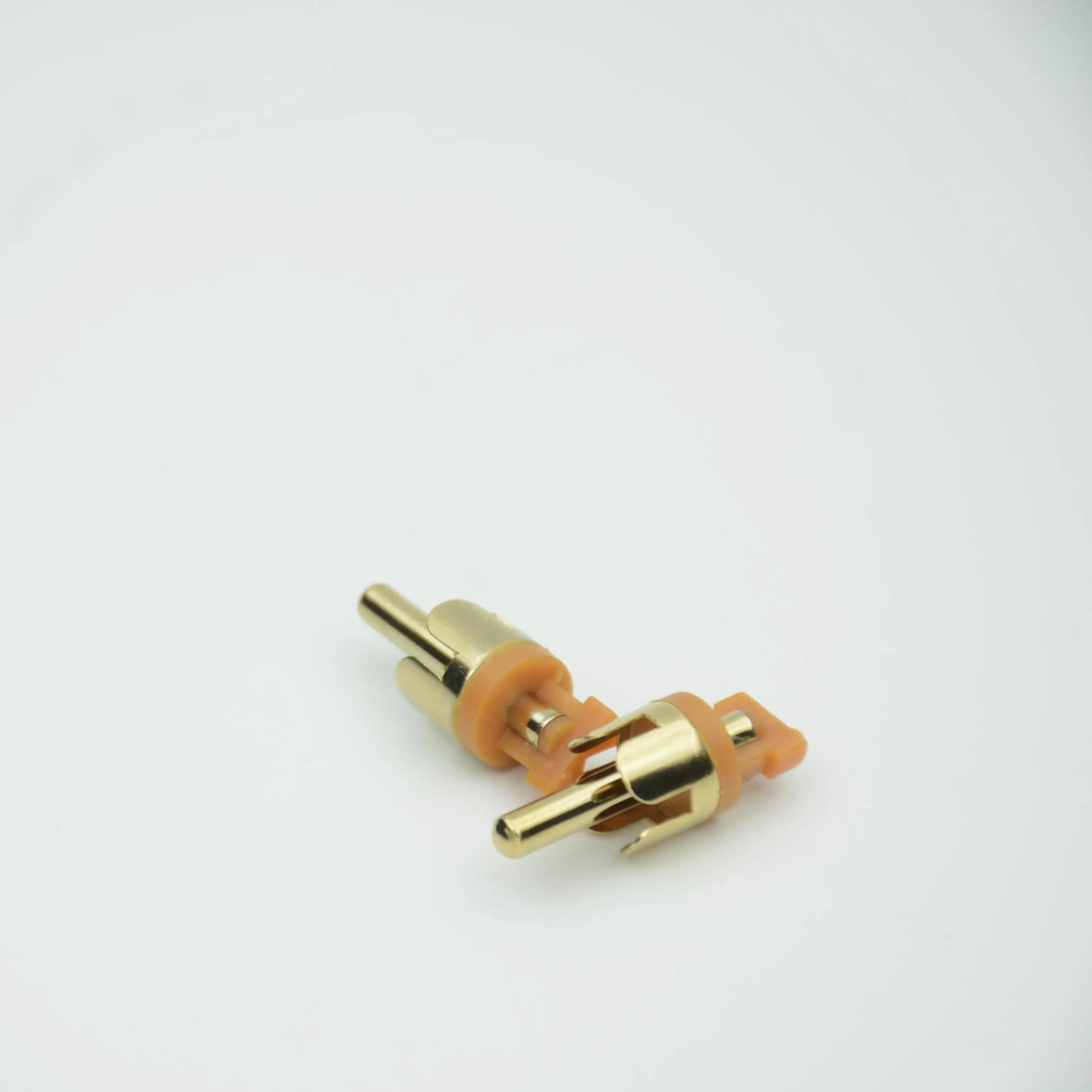 Conectores macho sonxnele alta calidad Golden Rca Audio Plug Rca